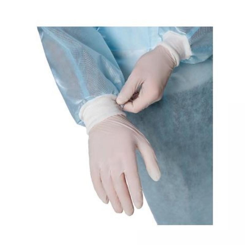 Нарукавник 45х45cm(см) з трикотажним манжетом, ламінований спанбонд 45g/m2(г/м2), нестерильний, одноразового використання,ТМ «АХІЛЛ»